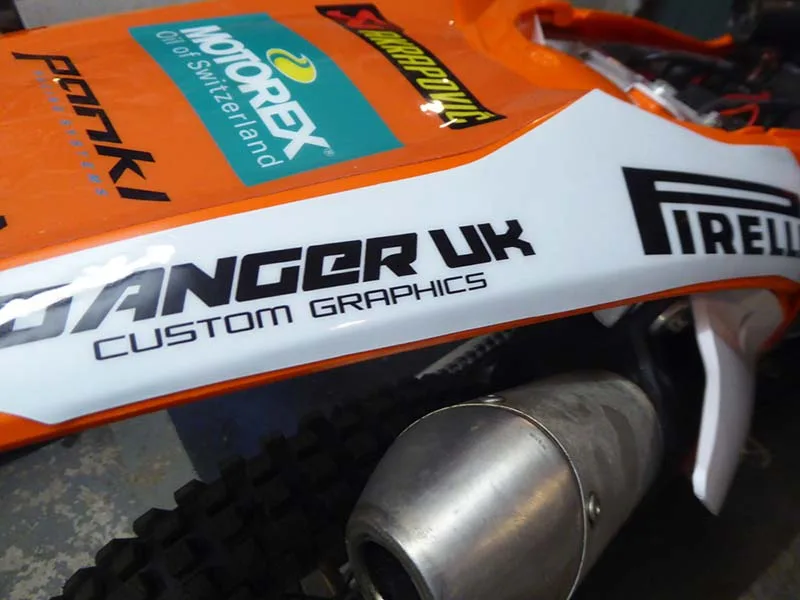 install-dirt-bike-graphics-ktm-10 – If you can’t afford the latest box-fresh metal in the showroom, fitting new...