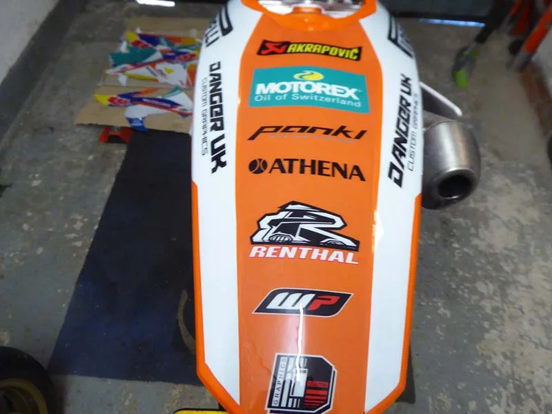 install-dirt-bike-graphics-ktm-11 – If you can’t afford the latest box-fresh metal in the showroom, fitting new...