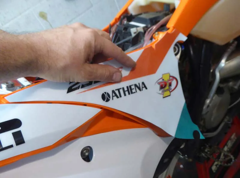 install-dirt-bike-graphics-ktm-13 – If you can’t afford the latest box-fresh metal in the showroom, fitting new...