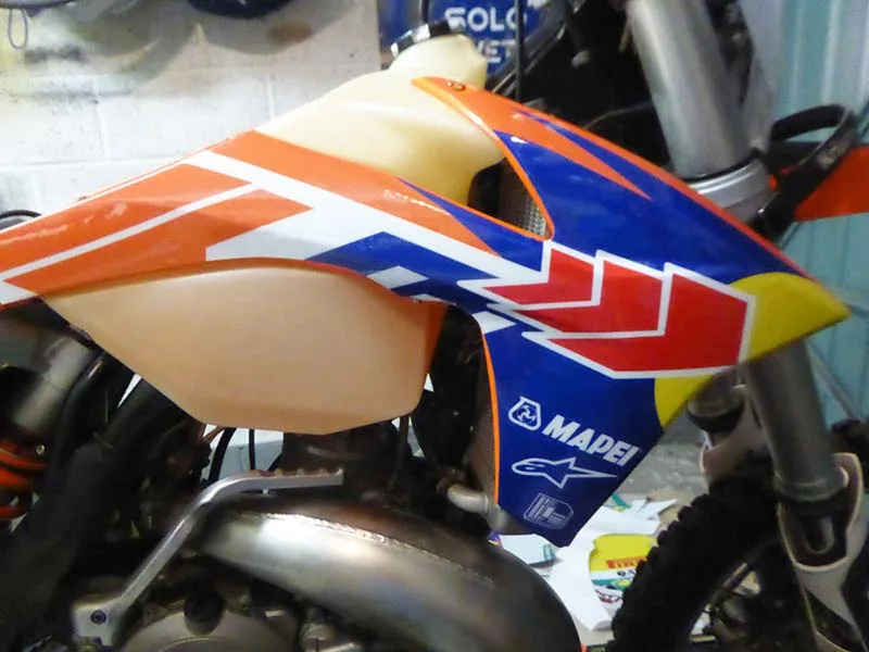 install-dirt-bike-graphics-ktm-20 – If you can’t afford the latest box-fresh metal in the showroom, fitting new...