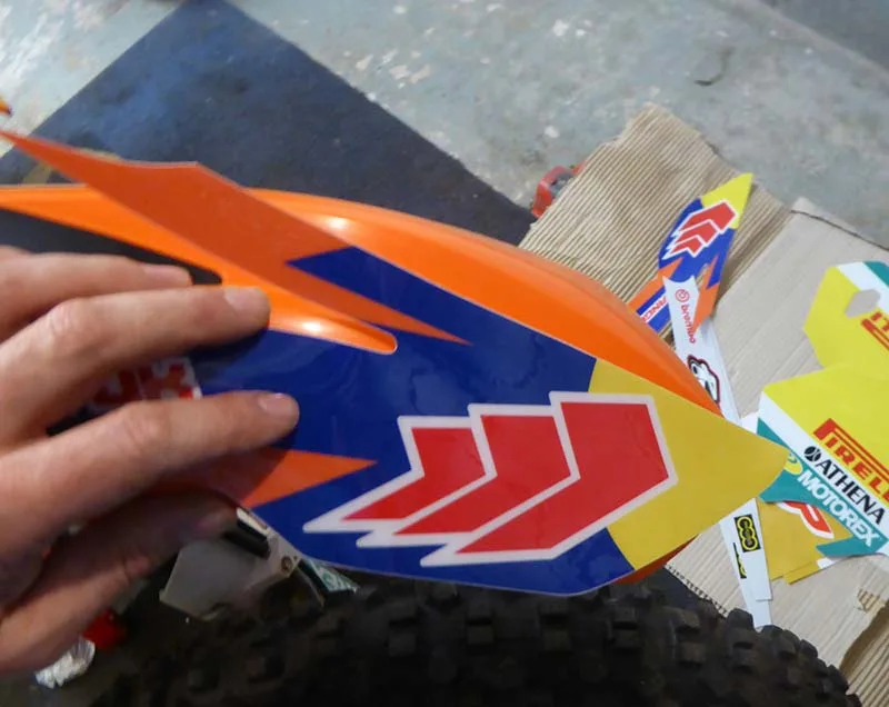 install-dirt-bike-graphics-ktm-21 – If you can’t afford the latest box-fresh metal in the showroom, fitting new...