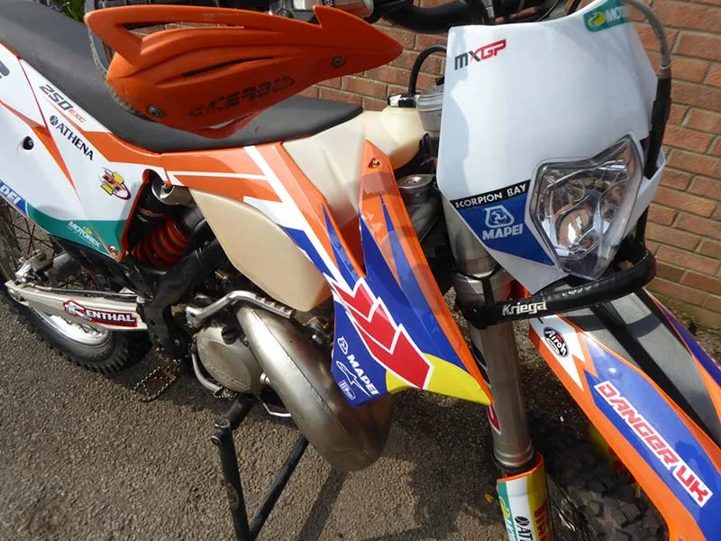 install-dirt-bike-graphics-ktm-26 – If you can’t afford the latest box-fresh metal in the showroom, fitting new...