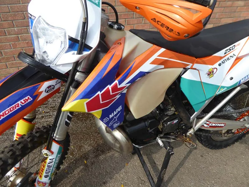 install-dirt-bike-graphics-ktm-29 – If you can’t afford the latest box-fresh metal in the showroom, fitting new...