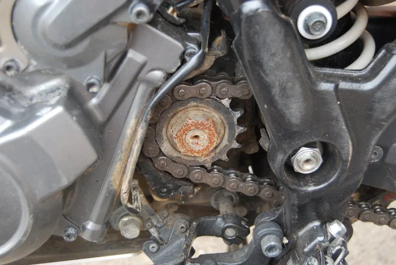 Changing the chain and sprockets