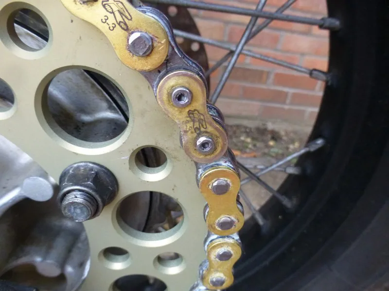 Changing the chain and sprockets
