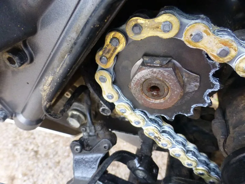 Changing the chain and sprockets