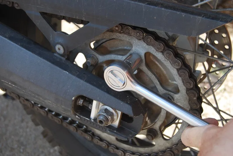 Changing the chain and sprockets