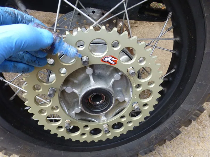 Changing the chain and sprockets