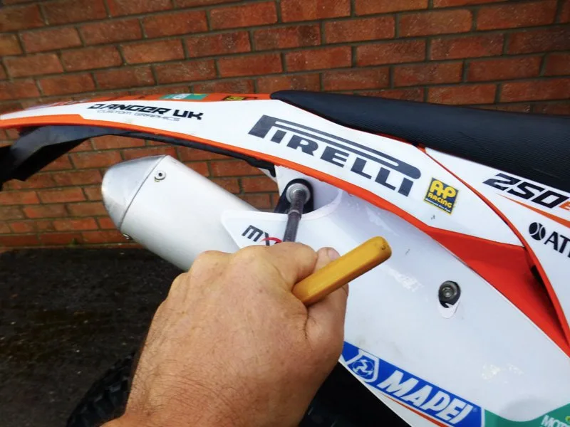 Repacking your dirtbike end can