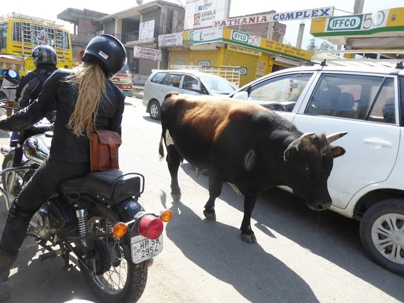 Riding on Indian roads