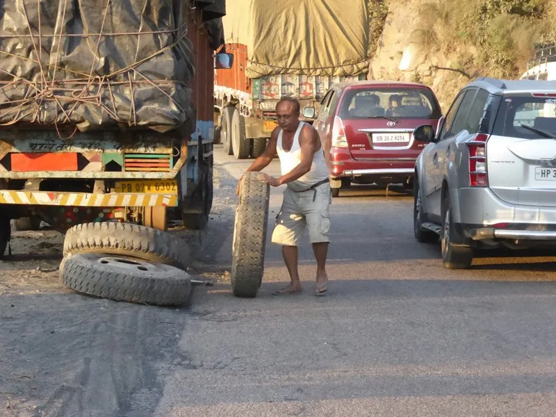 Riding on Indian roads