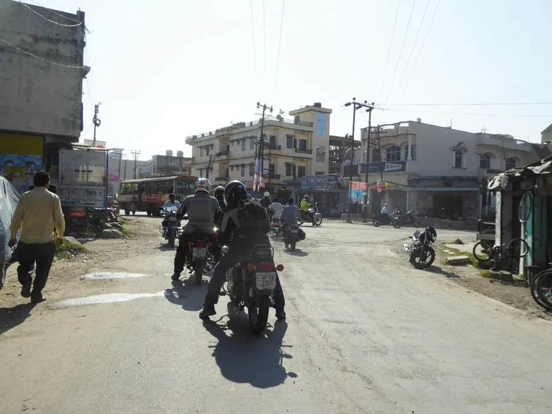 Riding on Indian roads
