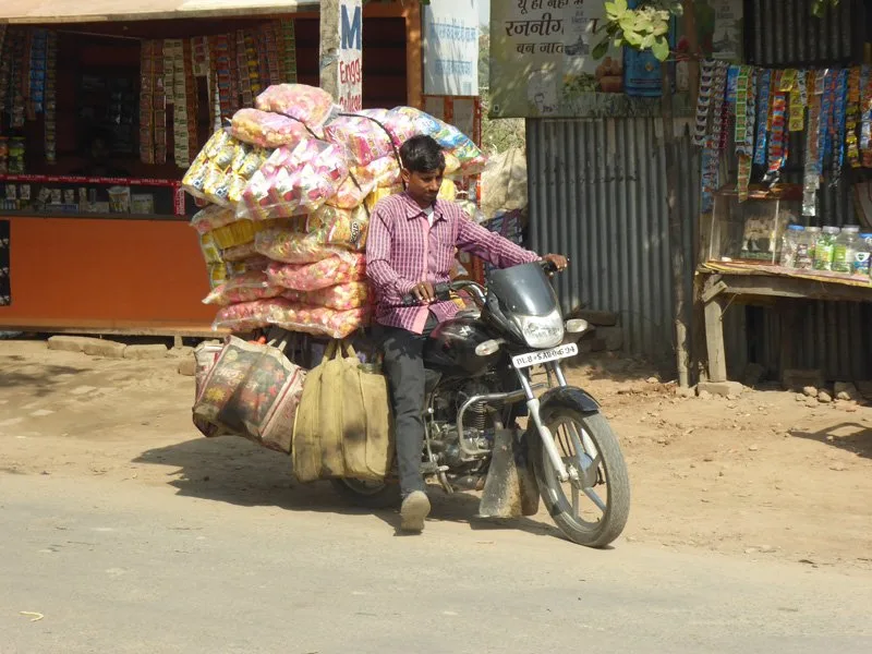 Riding on Indian roads