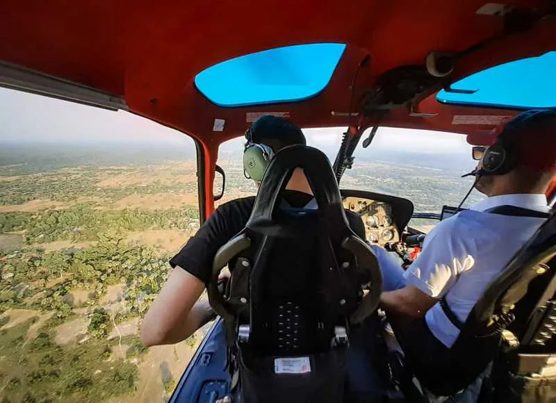CAMBODIA HELICOPTER TRIP
