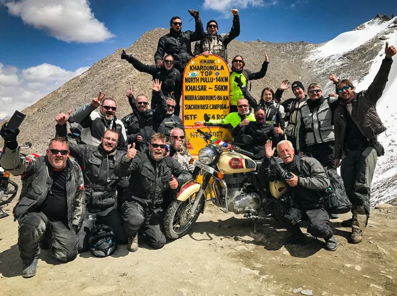 India-55 – Riding a motorcycle in the Himalayas is something very special. Carving through (Destination Information...