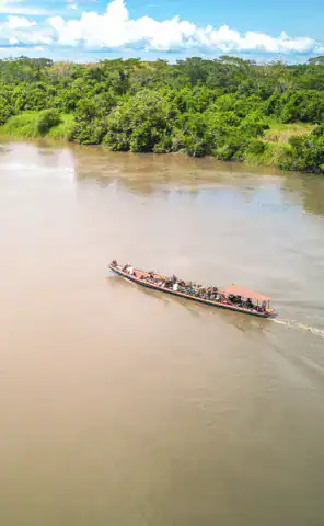 Cross rivers on small boats