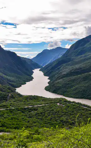 Cross the vast Chicamocha Canyon