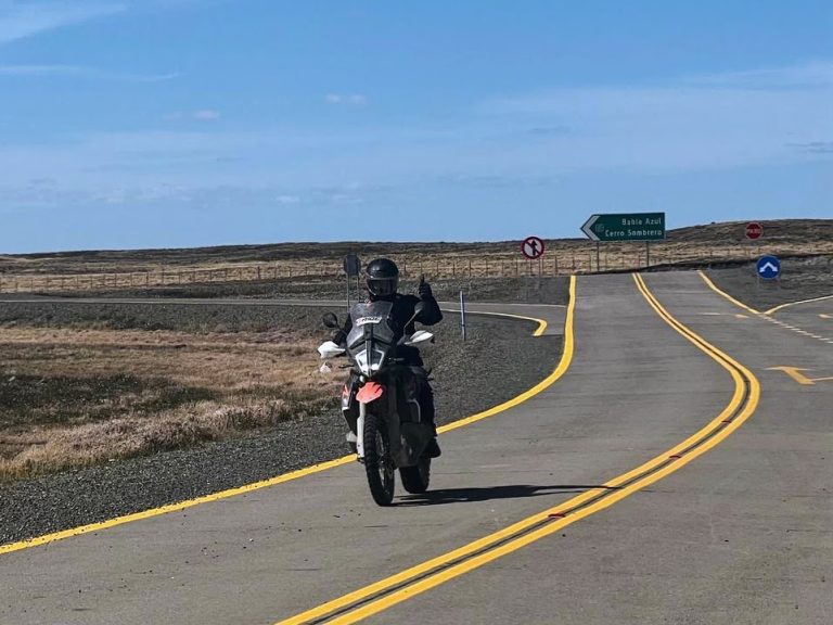 Road riding in Patagonia.