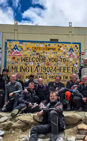 Ride up to Umling La (5,798 m), one of the highest roads on Earth