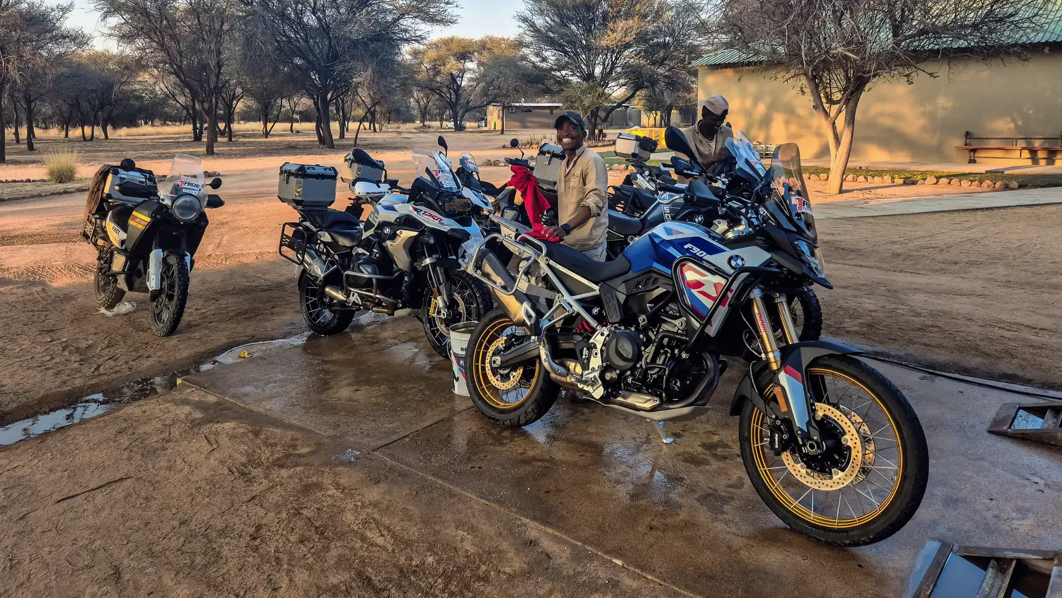 cape-town-to-victoria-falls-motorcycle-tour-bike-lineup-group-13