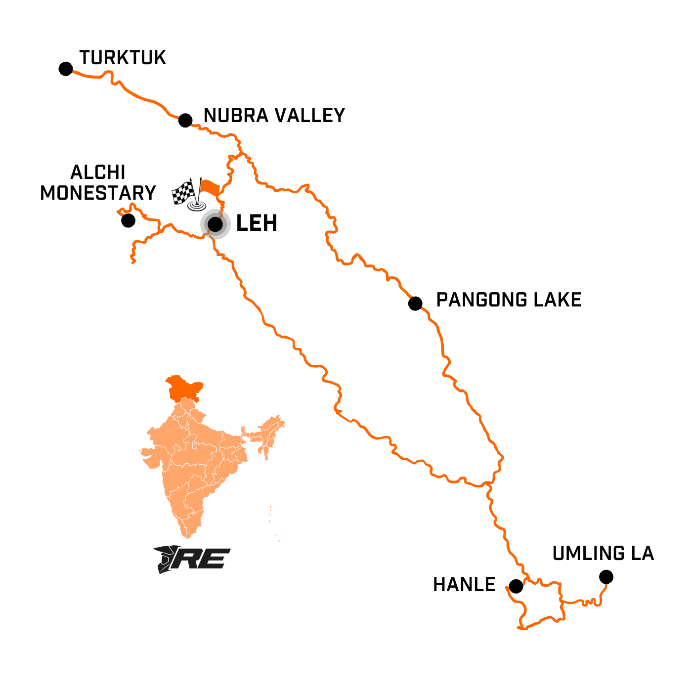 Himalayan Escape - map