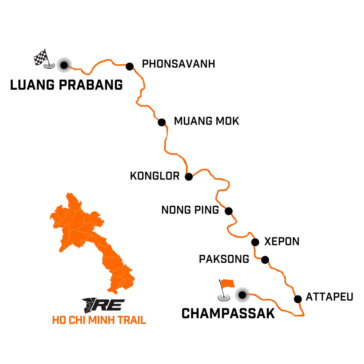 Ho Chi Minh Trail - map