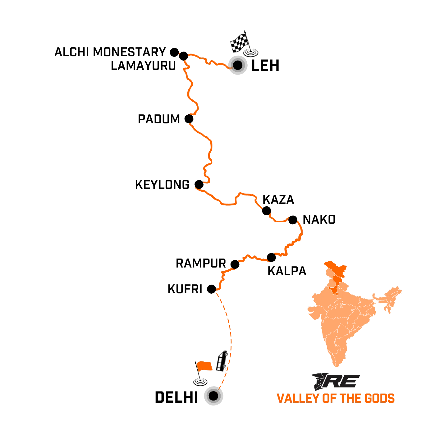 Valley of the Gods - map