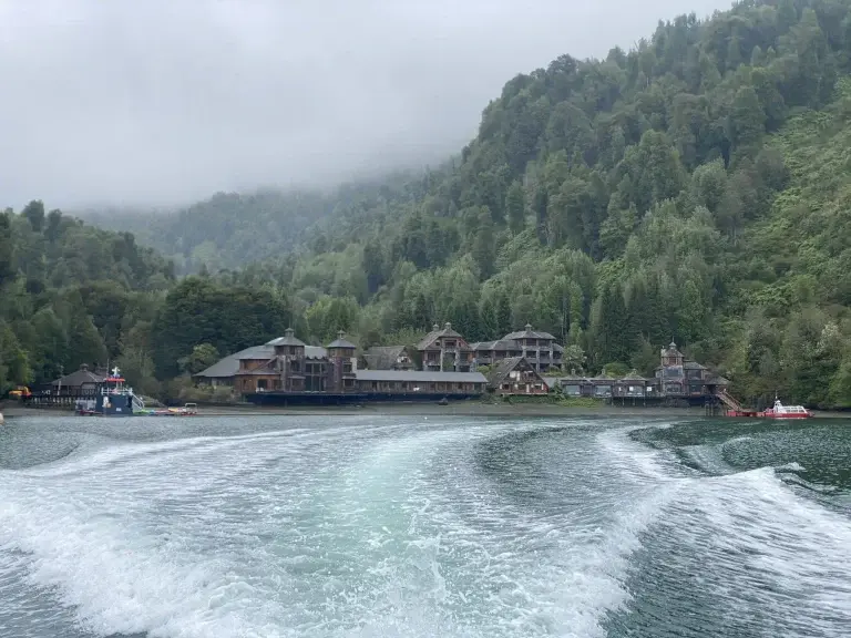 Lakeside lodge in Patagonia.