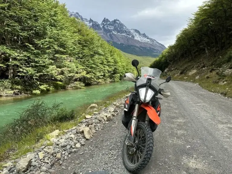 Adventure riding in Patagonia.
