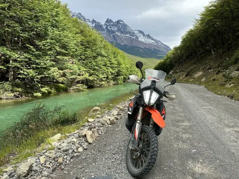 Adventure riding in Patagonia.