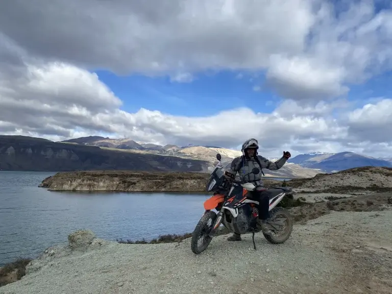 Motorcycle tour to Ushuaia in Patagonia.