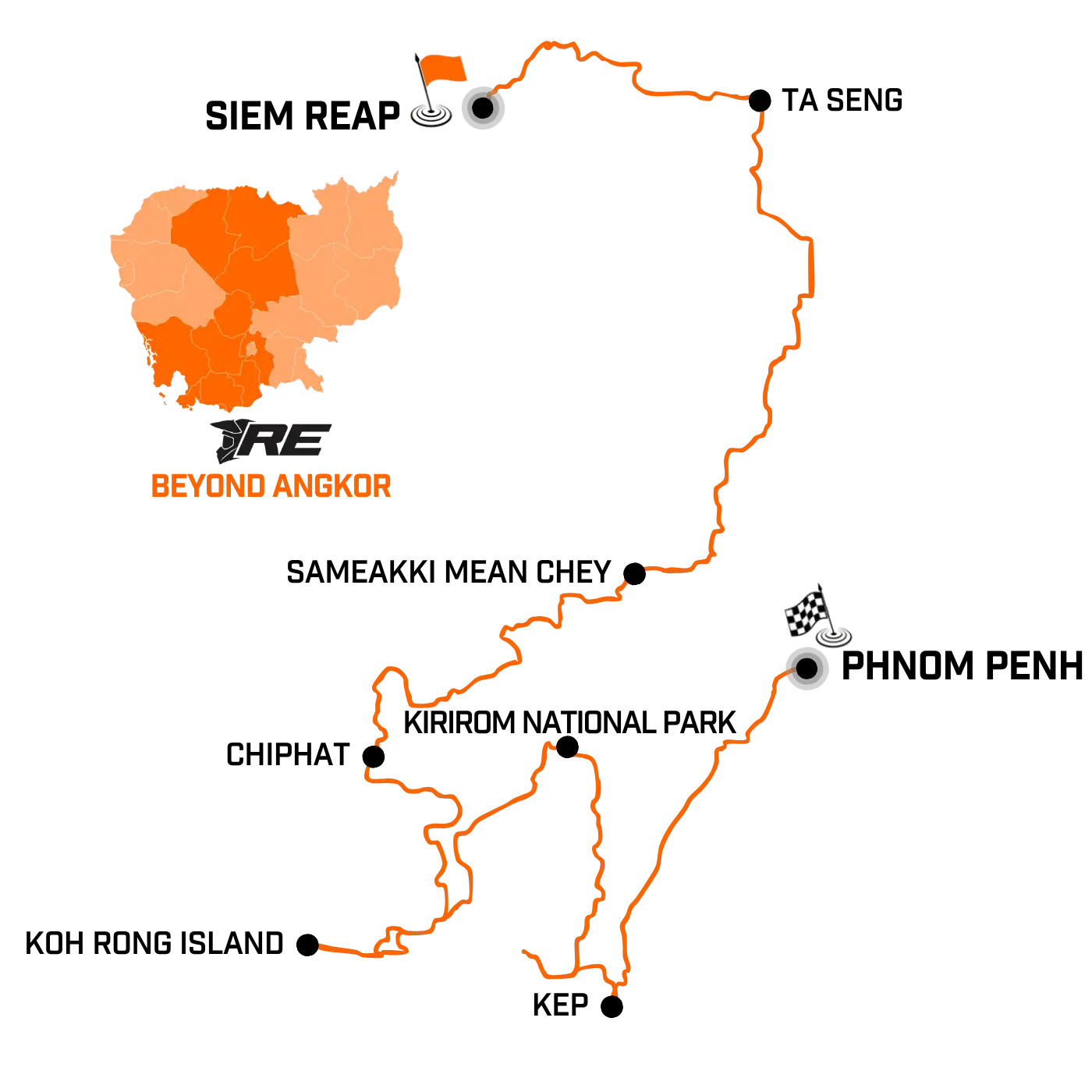 Beyond Angkor - map