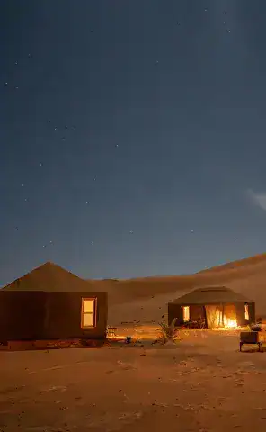 A night under canvas in the Sahara Desert