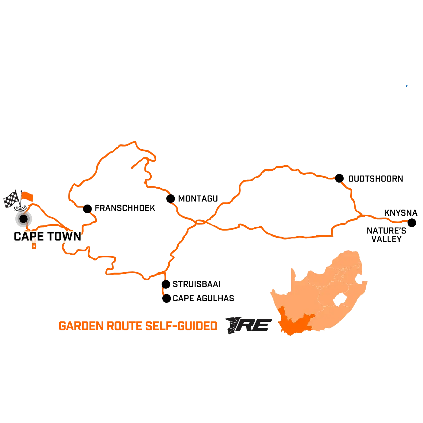 Garden Route - map