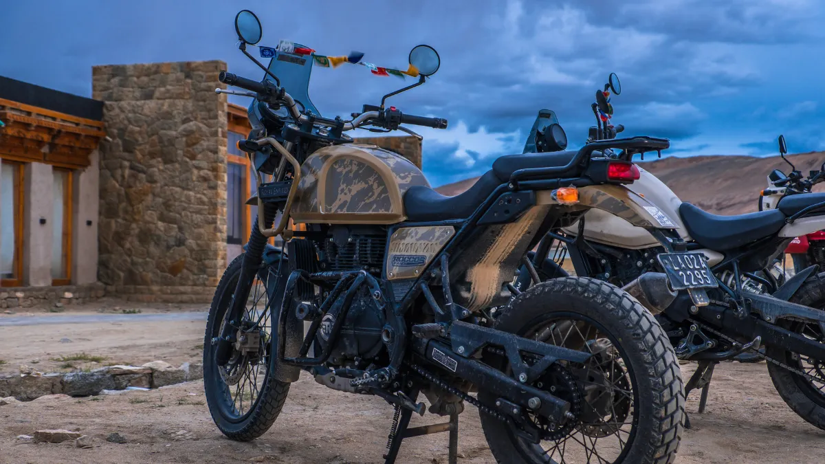 riding in the Himalayas
