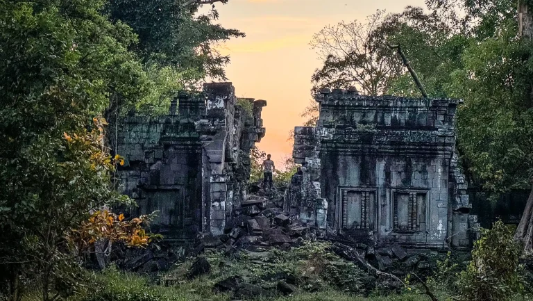 Off-road motorcycle touring in Cambodia.