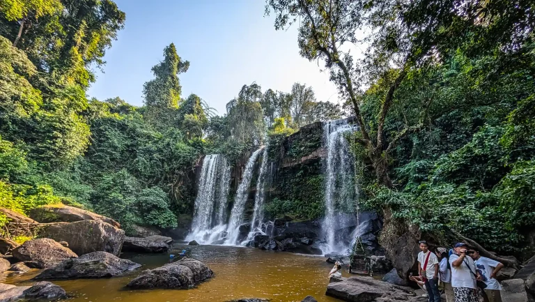 Off-road motorcycle touring in Cambodia.