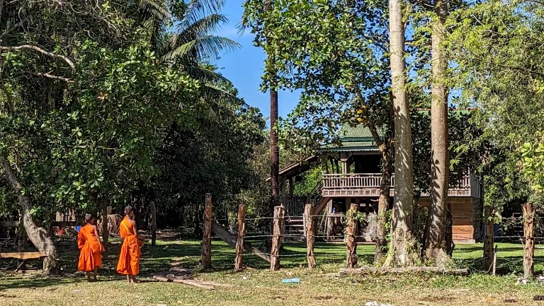 Off-road motorcycle touring in Cambodia.
