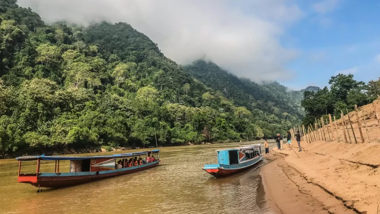 Laos motorcycle touring.