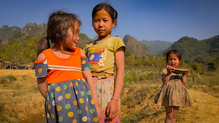 Laos motorcycle touring.