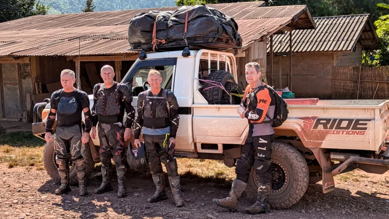 Laos motorcycle touring.